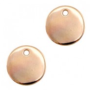 DQ metal charm 12mm Rosegold